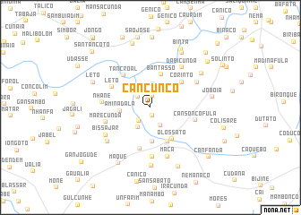 map of Cancuncó