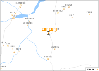 map of Cancuni