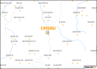 map of Çandağı