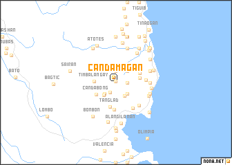 map of Candamagan