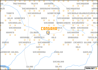 map of Candamã