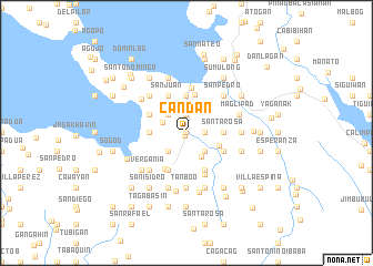 map of Candan