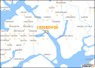 map of Candarifom