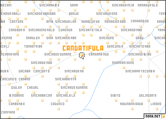 map of Candati Fula