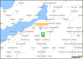 map of Candeán