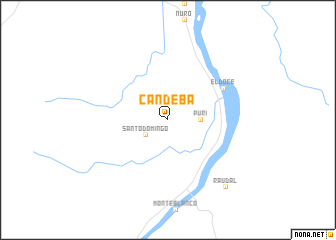 map of Candebá
