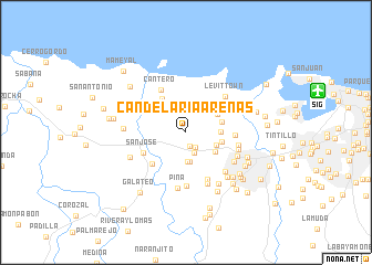 map of Candelaria Arenas