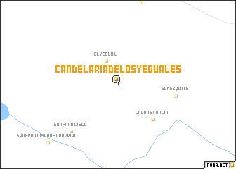 map of Candelaria de los Yeguales