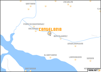 map of Candelaria