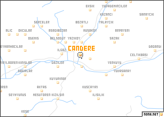 map of Candere