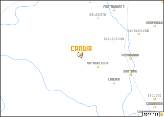 map of Cândia