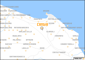 map of Candia