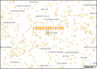 map of Candice Estates