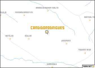map of Cândido Rodrigues