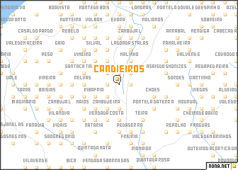 map of Candieiros