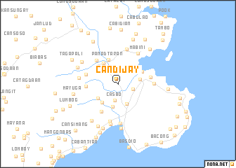 map of Candijay