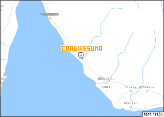 map of Candikesuma