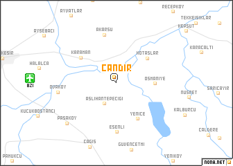 map of Çandır