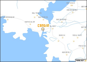 map of Çandır