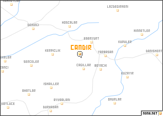 map of Çandır