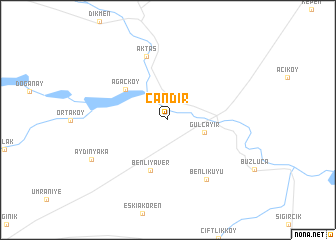 map of Çandır