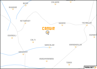 map of Çandır