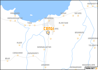 map of Candi