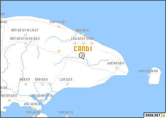 map of Candi