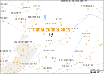map of Candlewood Lakes