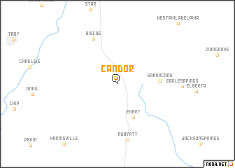 map of Candor