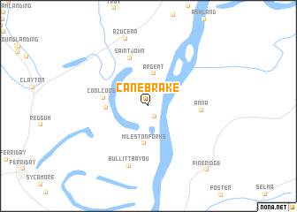 map of Canebrake