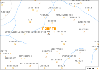 map of Canech