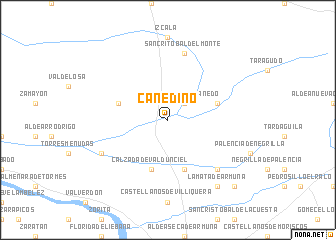 map of Cañedino