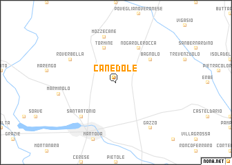 map of Canedole