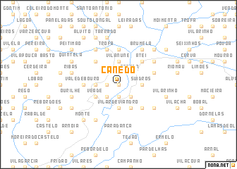 map of Canedo