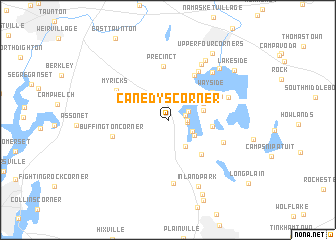 map of Canedys Corner