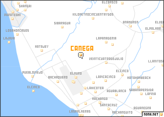 map of Canega