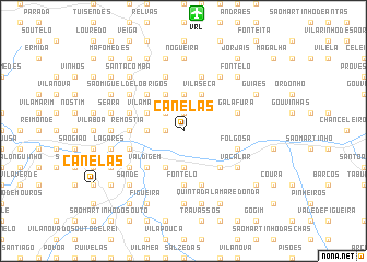 map of Canelas