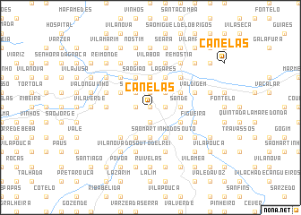 map of Canelas