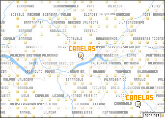 map of Canelas