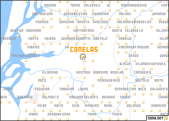 map of Canelas