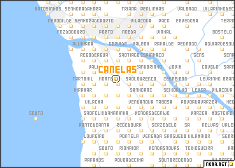 map of Canelas