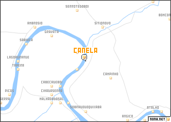 map of Canela