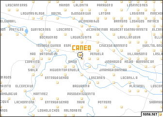 map of Cañeo