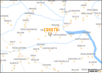 map of Caneta