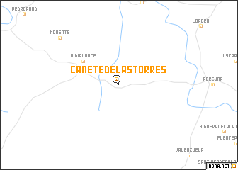 map of Cañete de las Torres