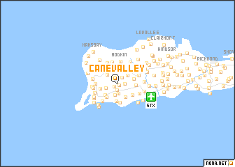 map of Cane Valley