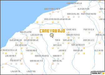 map of Caney Abajo