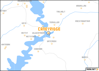 map of Caney Ridge