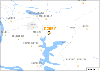 map of Caney